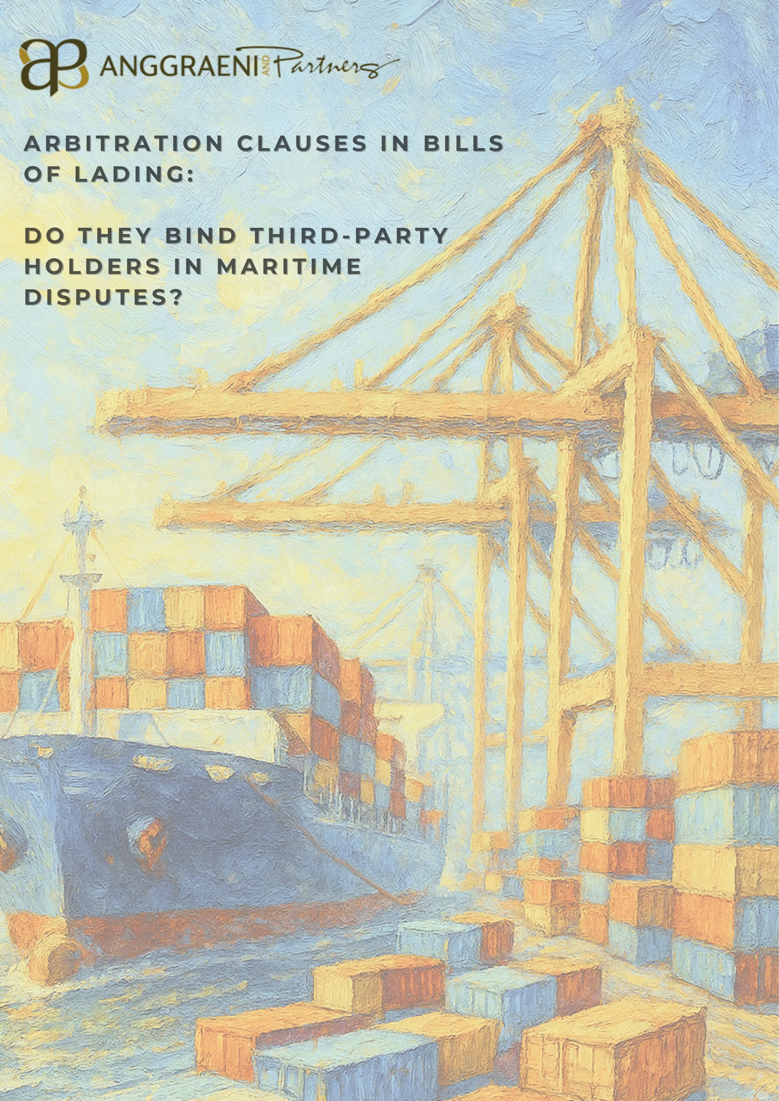 Featured Image for ARBITRATION CLAUSES IN BILLS OF LADING:  DO THEY BIND THIRD-PARTY HOLDERS IN MARITIME DISPUTES?
