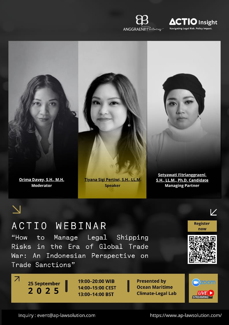 Featured Image for Webinar Highlights: Navigating Trade Sanction Risks in the Maritime Sector from an Indonesian Legal Perspective